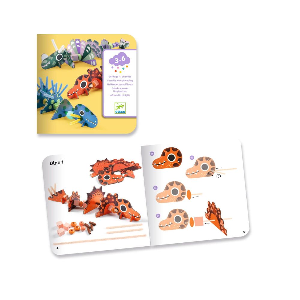 Terrible Dinos Pipe Cleaner Threading - Gifts For 3 Year Olds 1000 x 1000