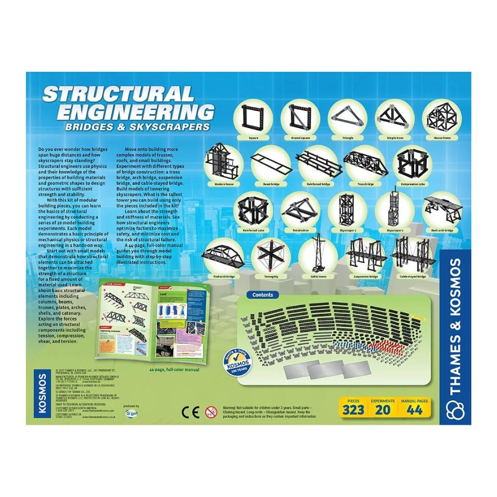 Thames and Kosmos STEM Structural Engineering Kit - Bridges & Skyscrapers