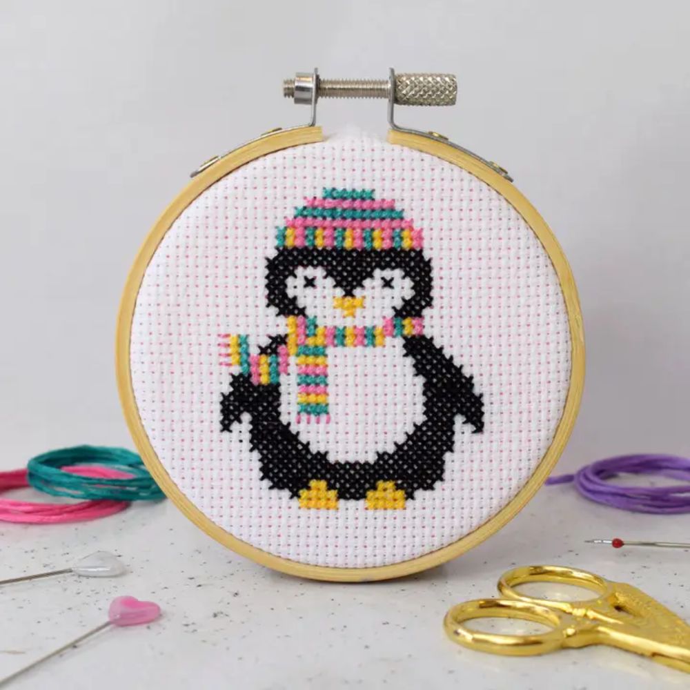 The Make Arcade Penguin Cross Stitch Craft Kit