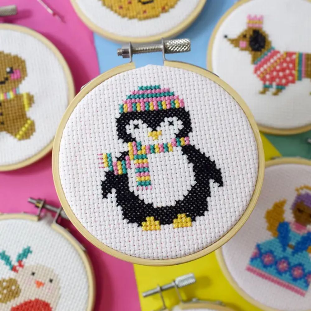 The Make Arcade Penguin Cross Stitch Craft Kit