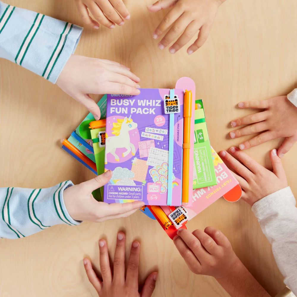 Tiger Tribe Busy Whiz Fun Activity Packs - Portable Play for 4-8 years