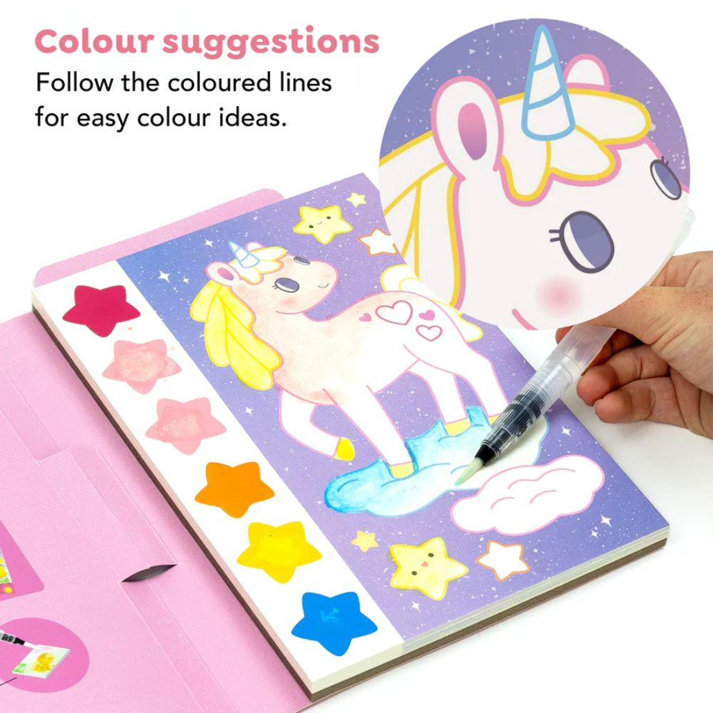 Tiger Tribe Paint-A-Picture Set - Unicorn Skies - PREORDER