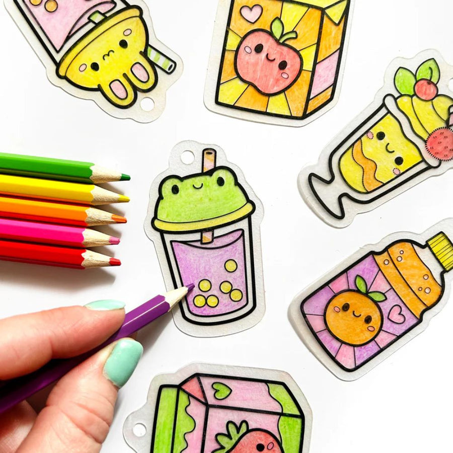 Tiger Tribe Shrinkorama - Charm Bracelet - Kawaii Drinks - PREORDER