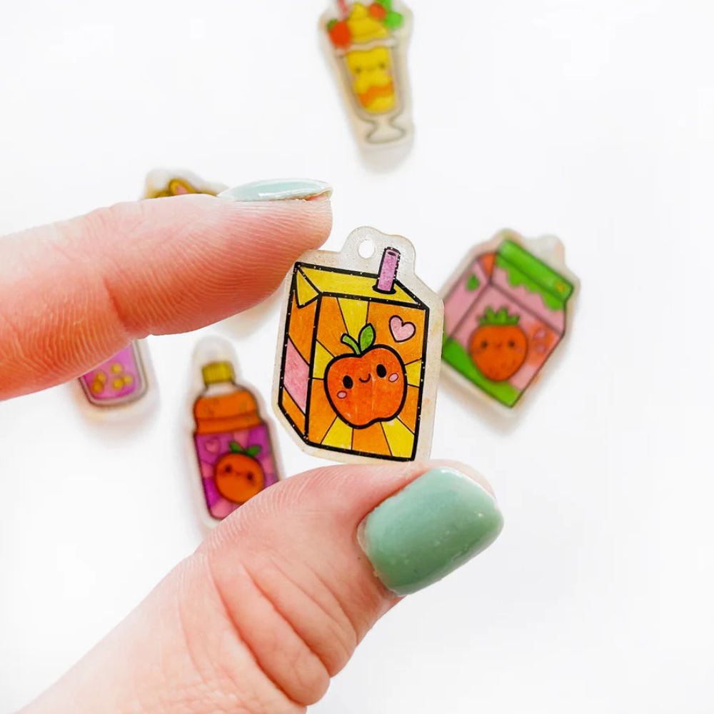 Tiger Tribe Shrinkorama - Charm Bracelet - Kawaii Drinks