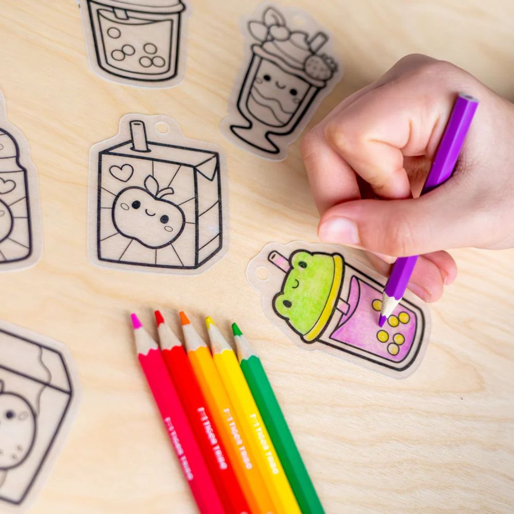 Tiger Tribe Shrinkorama - Charm Bracelet - Kawaii Drinks