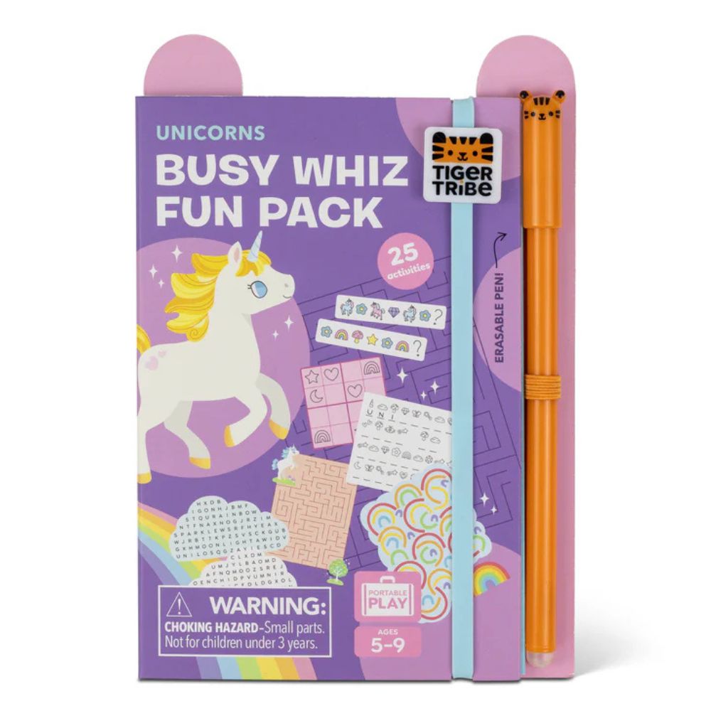 Tiger Tribe Busy Whiz Fun Activity Packs - Portable Play for 4-8 years