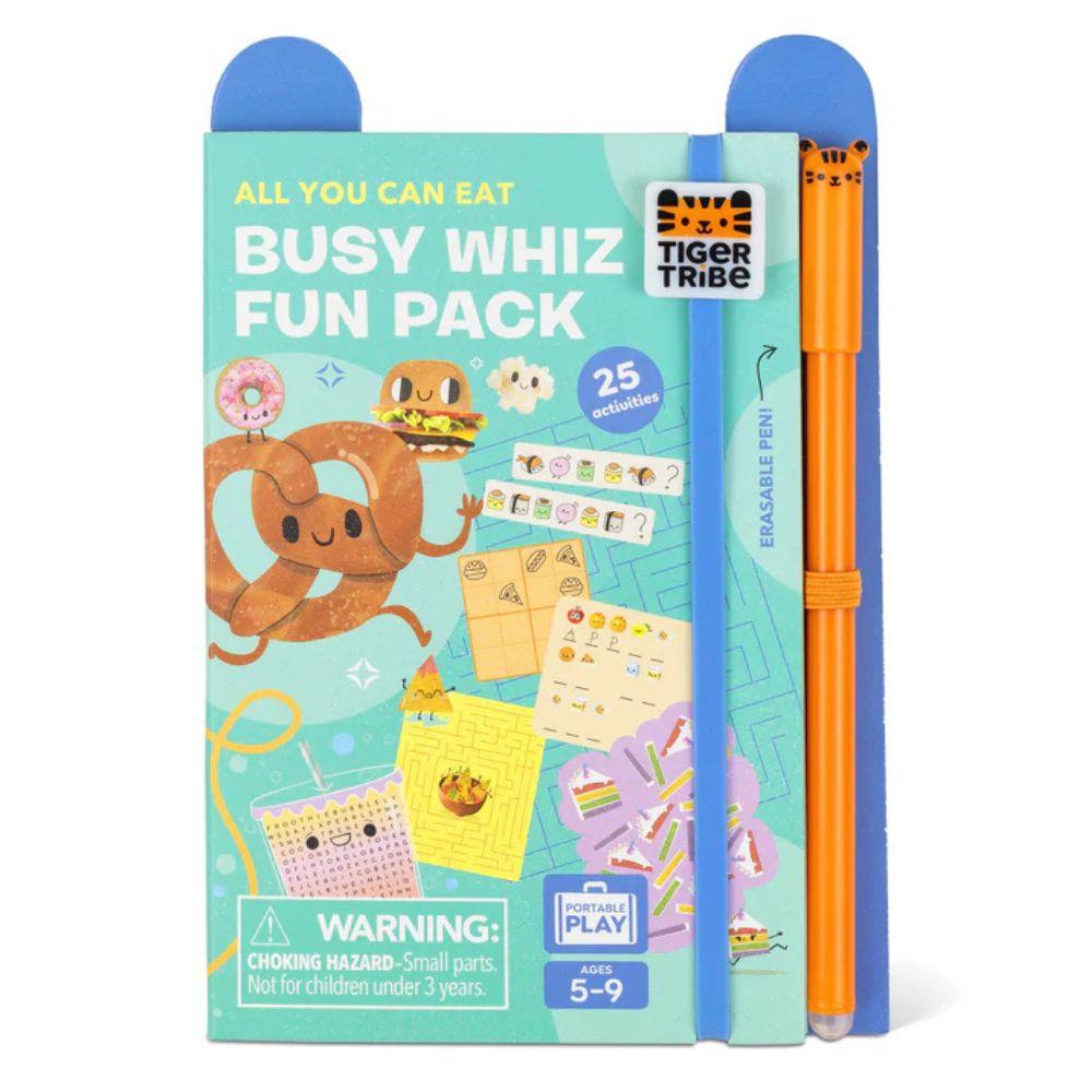 Tiger Tribe Busy Whiz Fun Activity Packs - Portable Play for 4-8 years