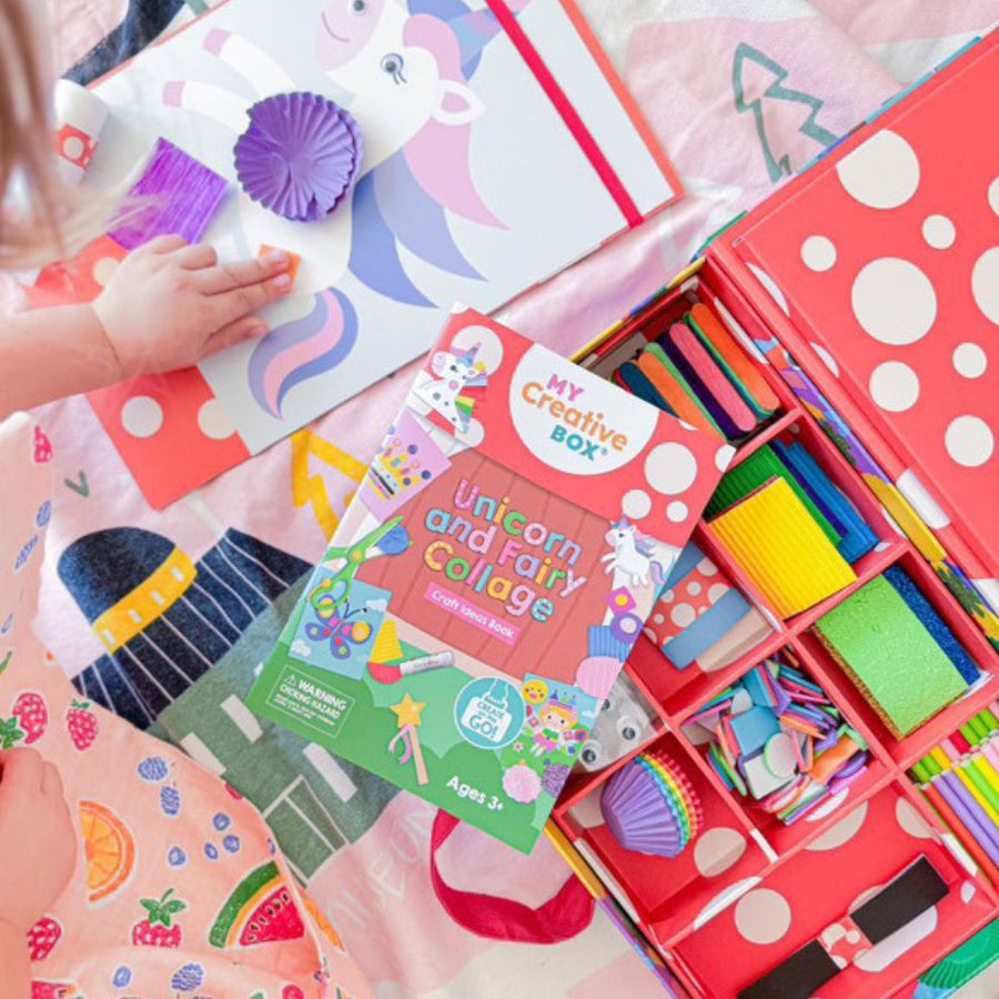Unicorn and Fairy Collage Sensory Craft Box For Kids - My Creative Box