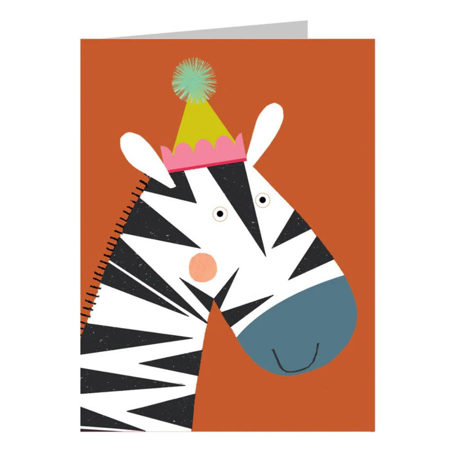 Zebra Birthday Card
