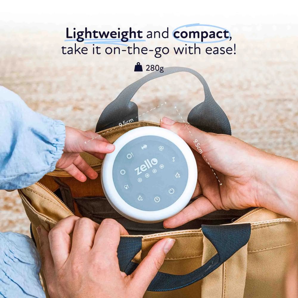 Zello 2 in 1 White Noise Machine & Night Light