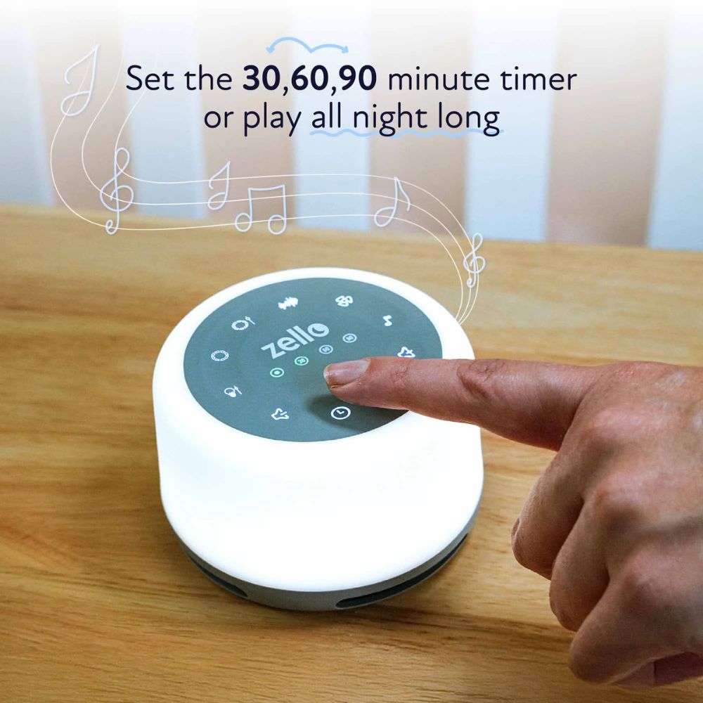 Zello 2 in 1 White Noise Machine & Night Light