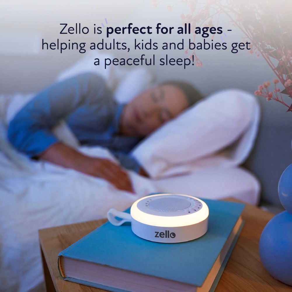 Zello Portable Nightlight & White Noise Machine Baby Sleep Aid