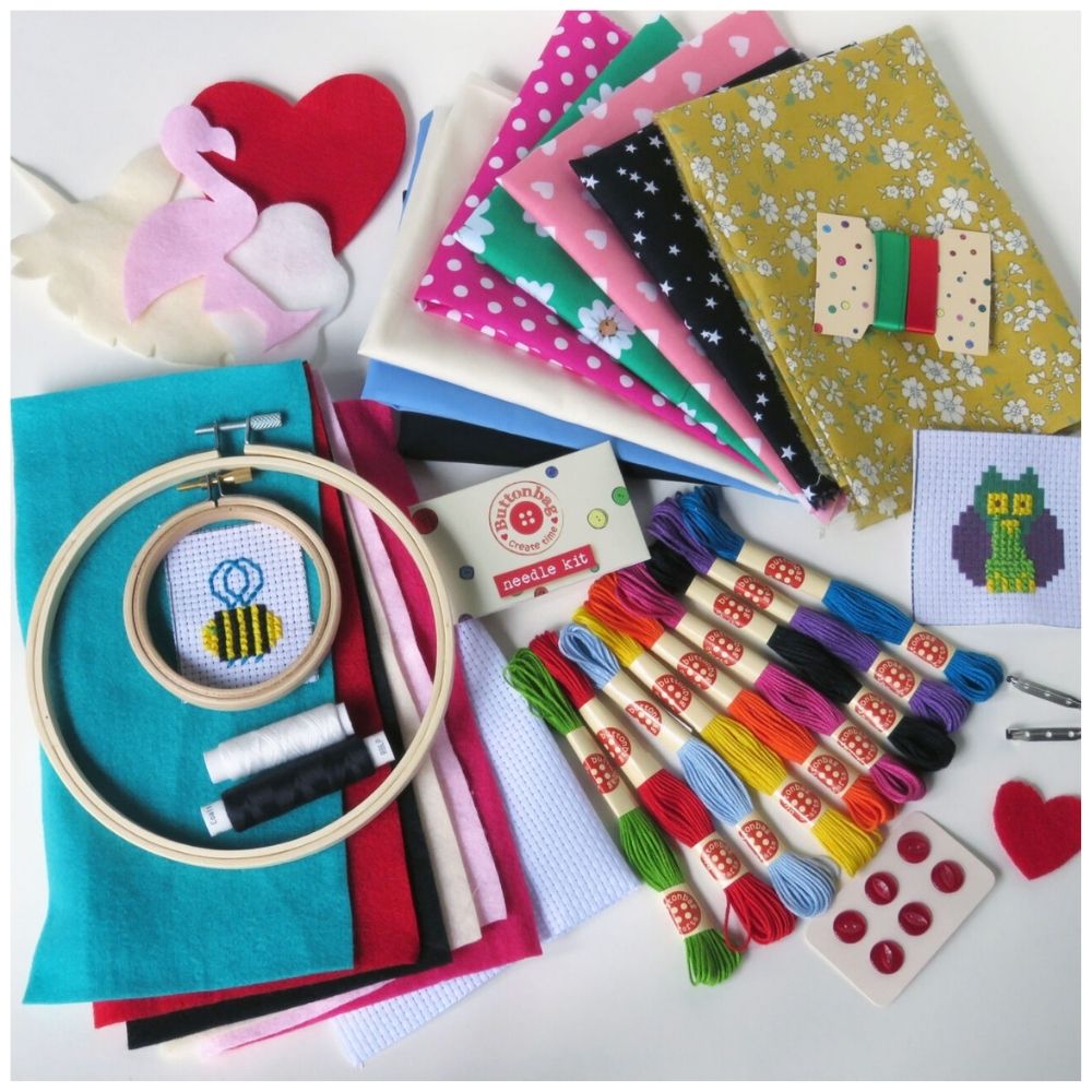 Buttonbag Bumper Sewing & Embroidery Kit