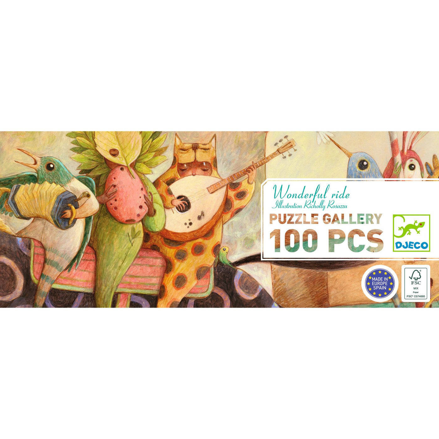 Djeco Gallery 100 Piece Jigsaw Puzzle, Wonderful Ride&nbsp;DJ07681