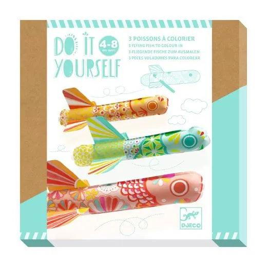 Djeco Do It Yourself - 3 Flying Fish To Colour In