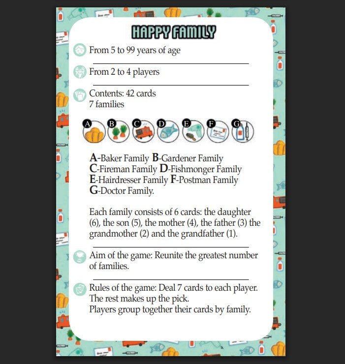 Djeco Playing Cards - Happy Families