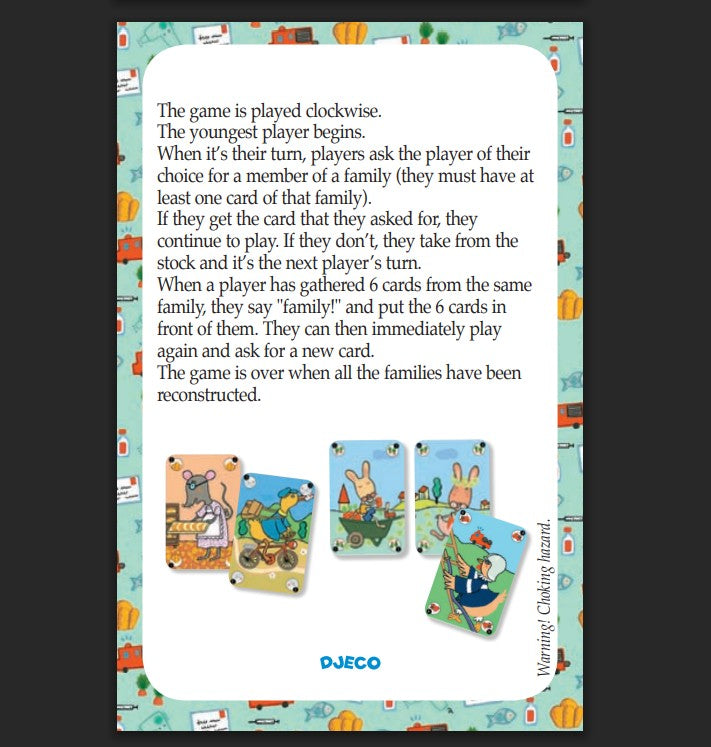 Djeco Playing Cards - Happy Families