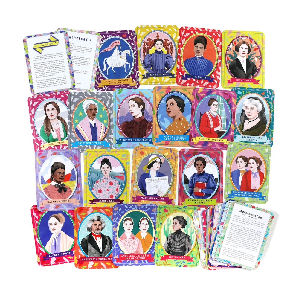 eeBoo Votes for Women Educational Cards