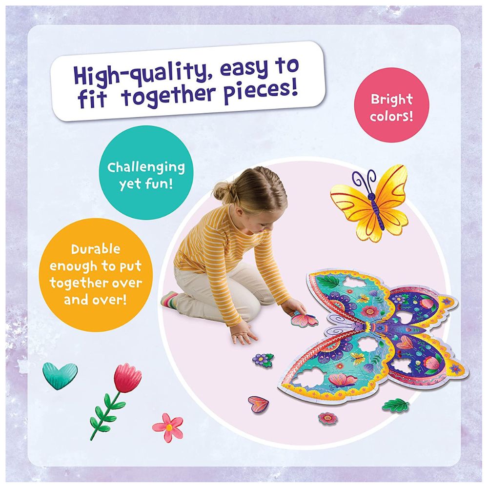 Peaceable Kingdom Shimmery Butterfly Floor Puzzle