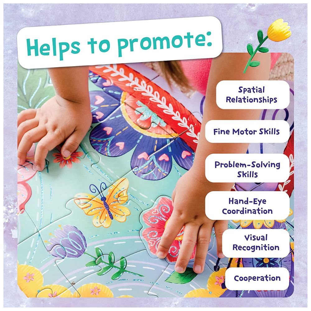 Peaceable Kingdom Shimmery Butterfly Floor Puzzle