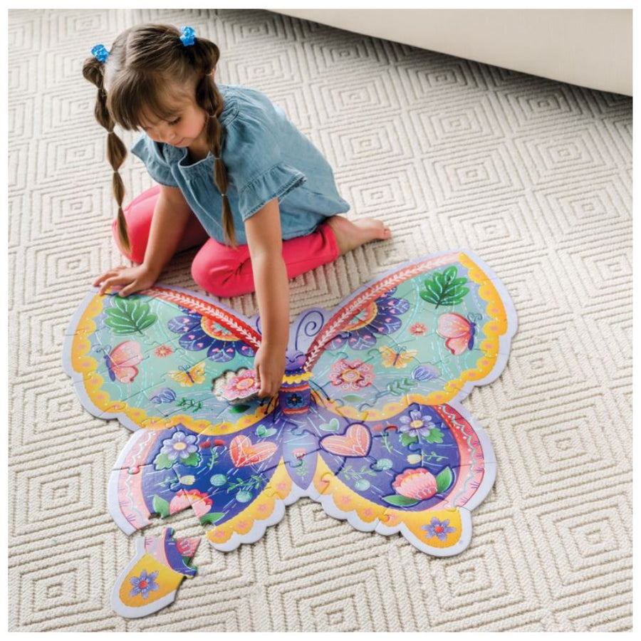 Peaceable Kingdom Shimmery Butterfly Floor Puzzle