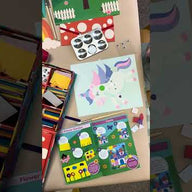 Unicorn and Fairy Collage Sensory Craft Box For Kids - Over 1000 pieces!