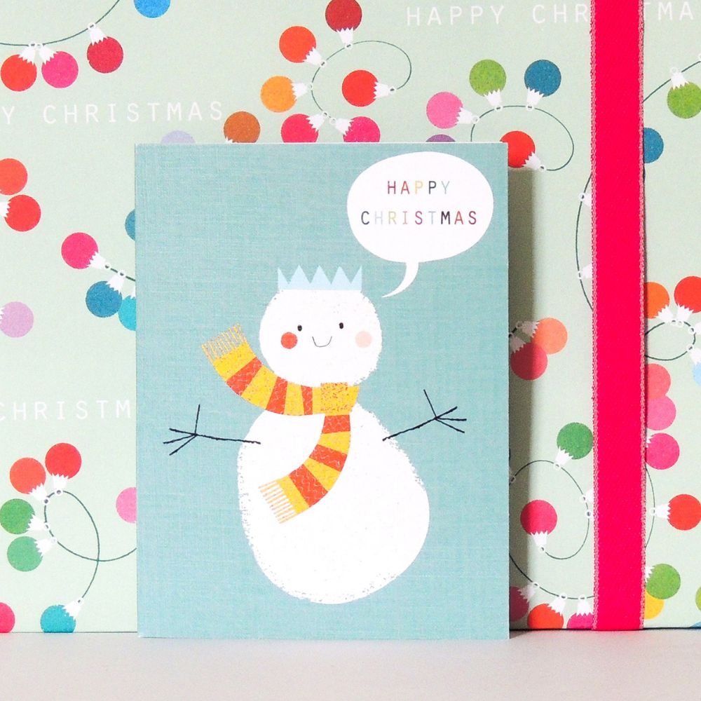 Mini Snowman Christmas Card