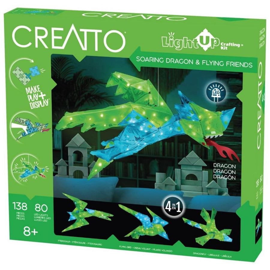 Creatto - Soaring Dragon Hanging Decor - LED Animal Craft Kit