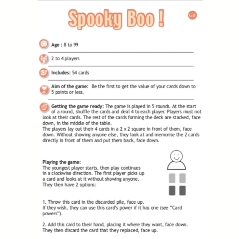 Djeco Card Games - Spooky Boo!