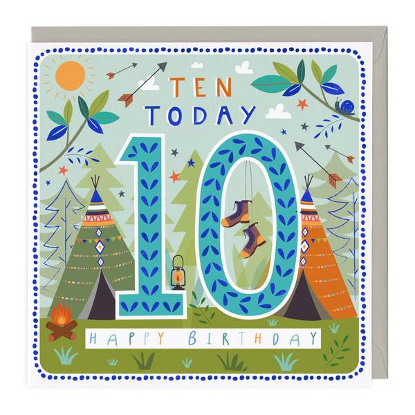 10th birthday card