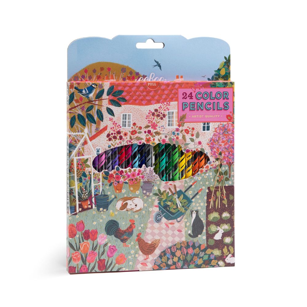 Eeboo English Cottage 24 Colour Pencils