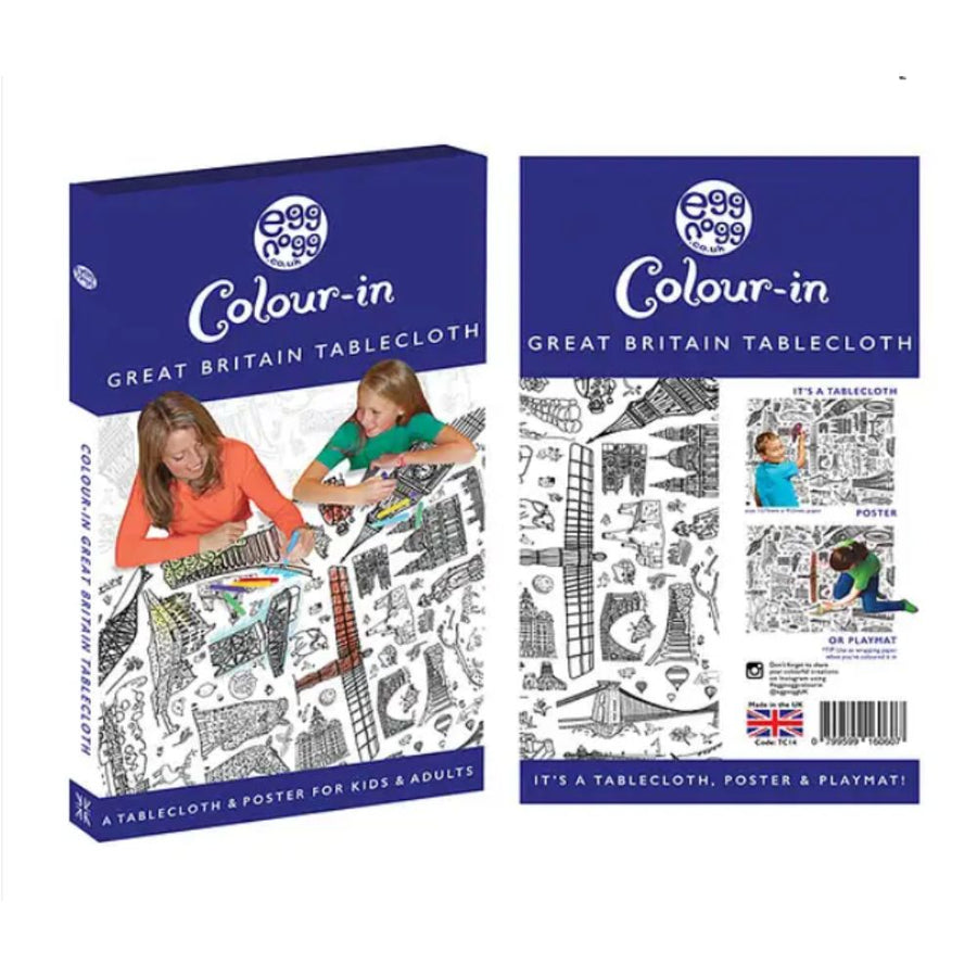 Eggnogg Colour-In Giant Poster / Tablecloth - Great Britain