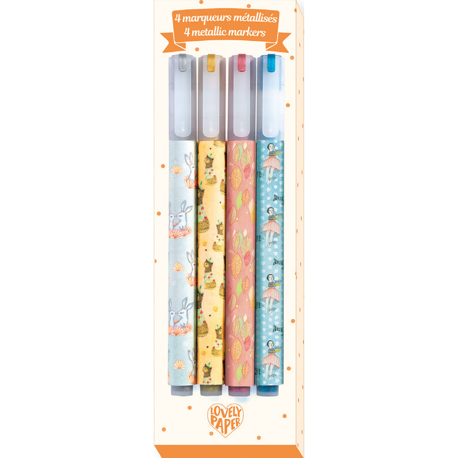 Djeco 4 Elodie Metallic markers