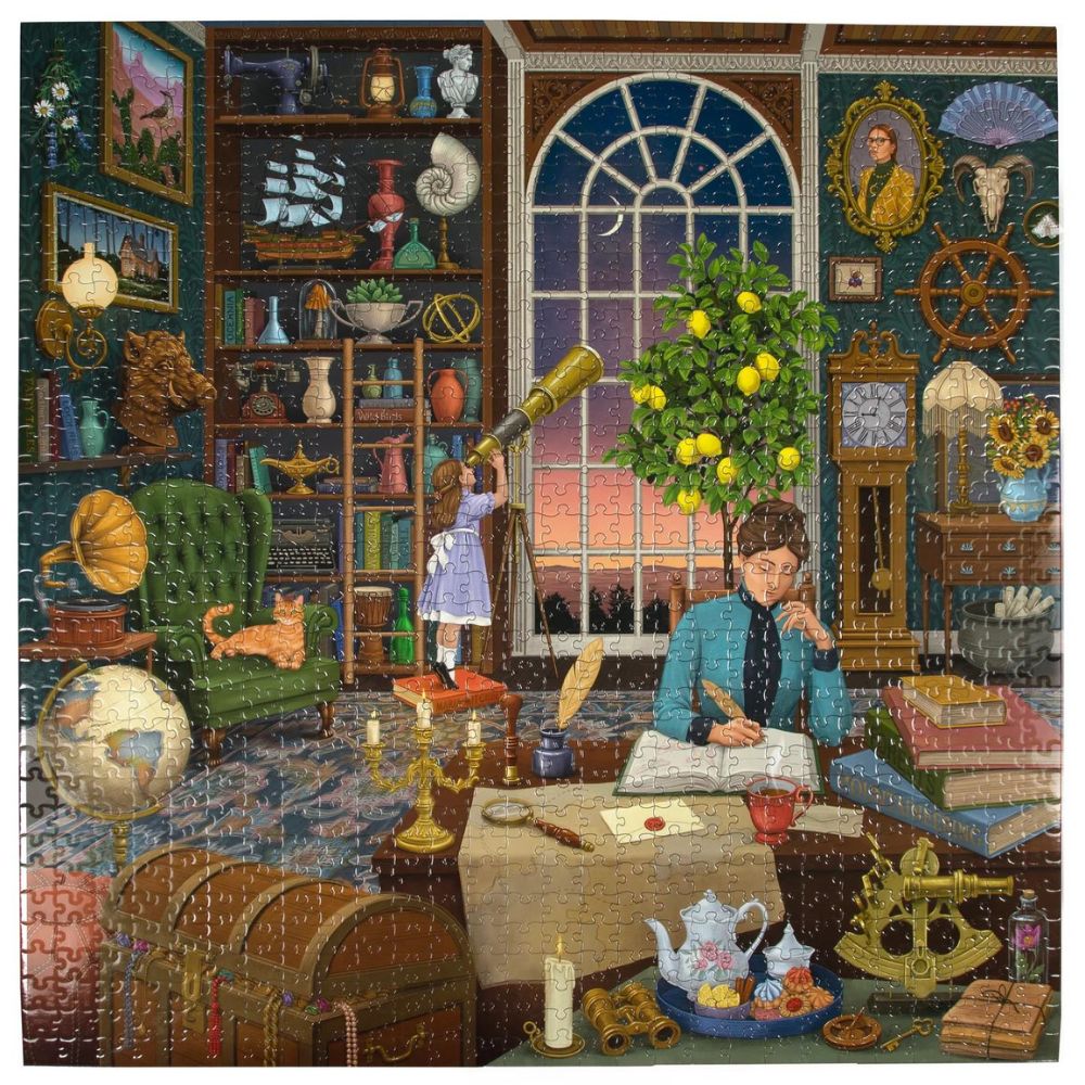 eeBoo 1000 Piece Jigsaw Puzzle - Alchemist's Library