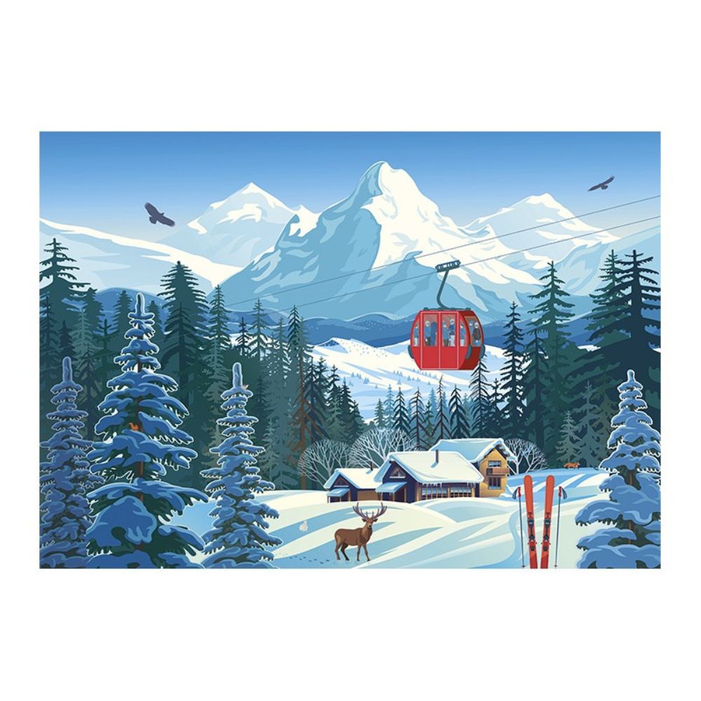 Calypto Jigsaw Puzzle 1000 Piece - Snowy Landscape