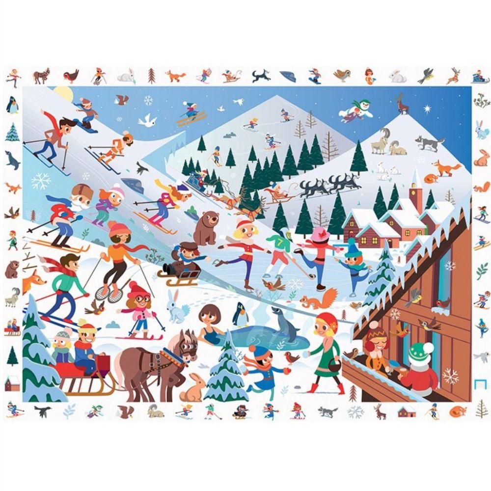 Calypto Jigsaw Puzzle - Search & Find Winter Sports 100 pieces