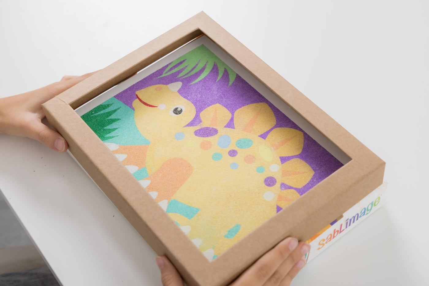 dinosaurs sand art