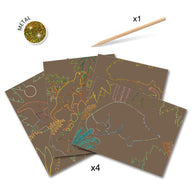 kids scratch art