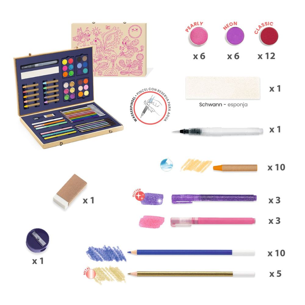 Djeco sparkling colours box