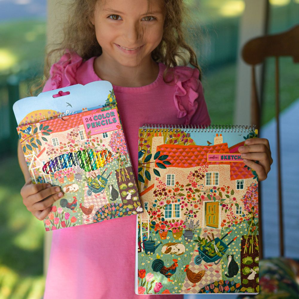 Eeboo English Cottage 24 Colour Pencils