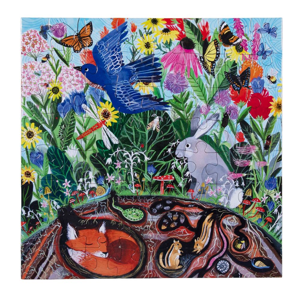 Eeboo Wild Things - 64 Piece Puzzle
