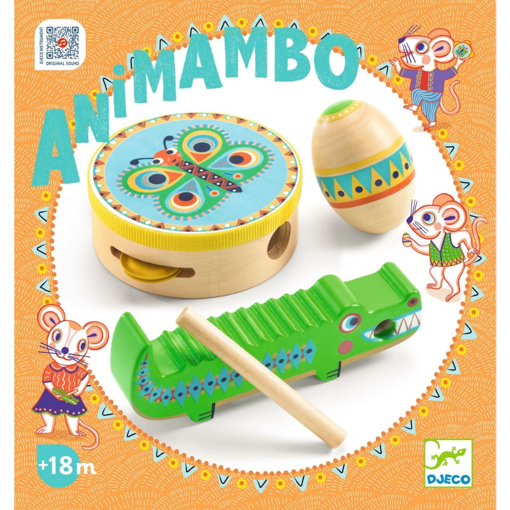 Djeco Animambo Set of 3 Percussion Instruments