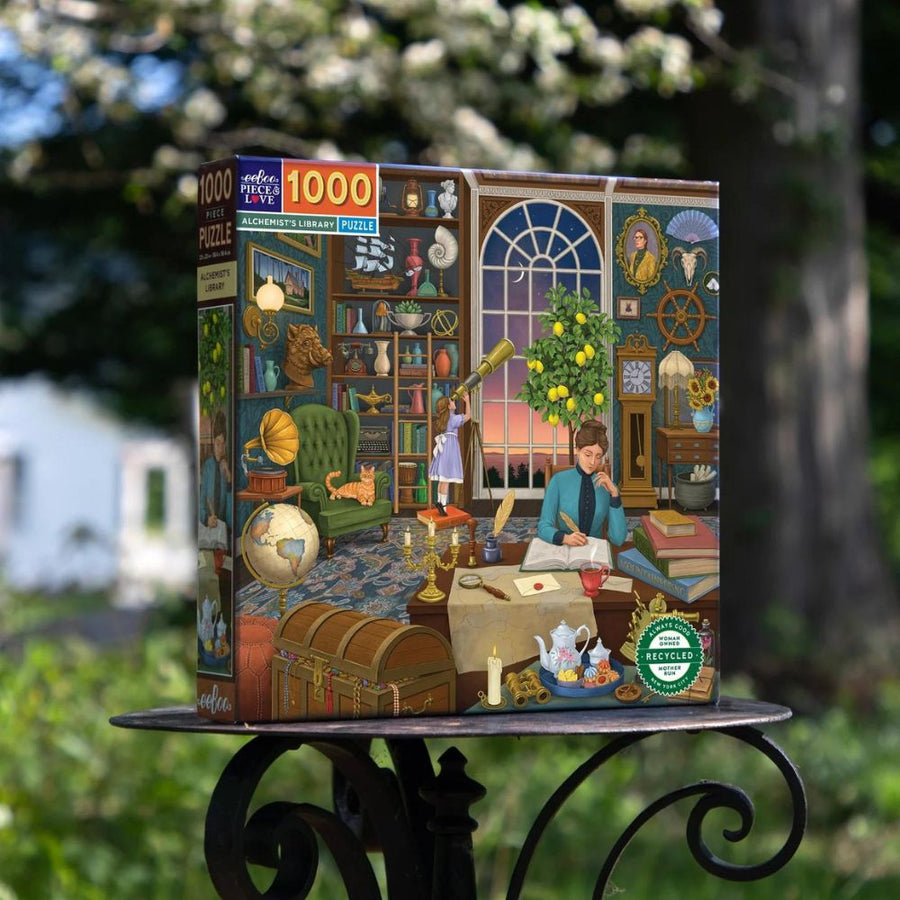 eeBoo 1000 Piece Jigsaw Puzzle - Alchemist's Library