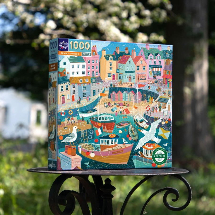 eeBoo 1000 Piece Jigsaw Puzzle - Seaside Harbour