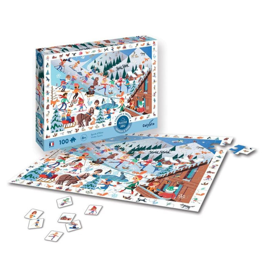 Calypto Jigsaw Puzzle - Search & Find Winter Sports 100 pieces