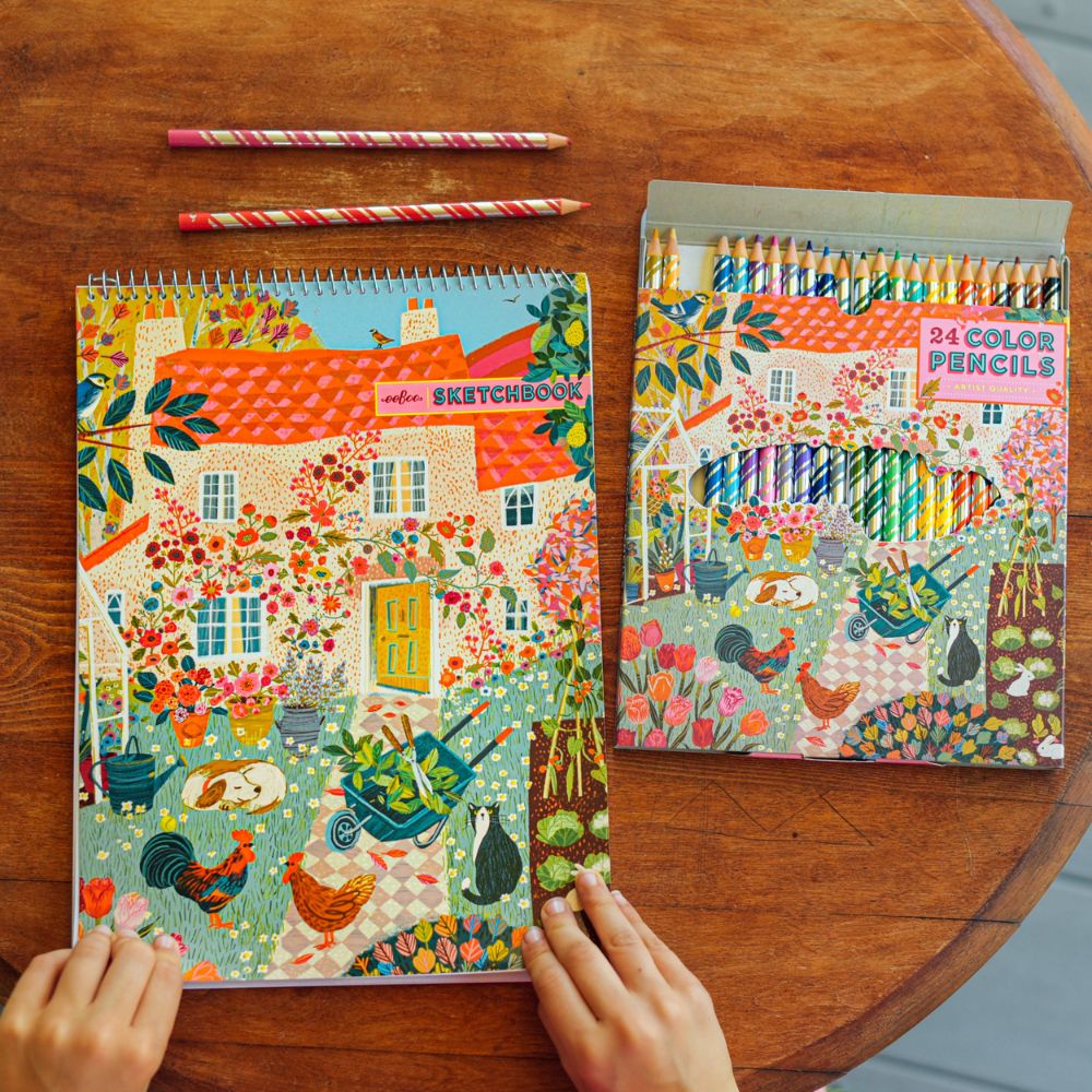 Eeboo English Cottage 24 Colour Pencils