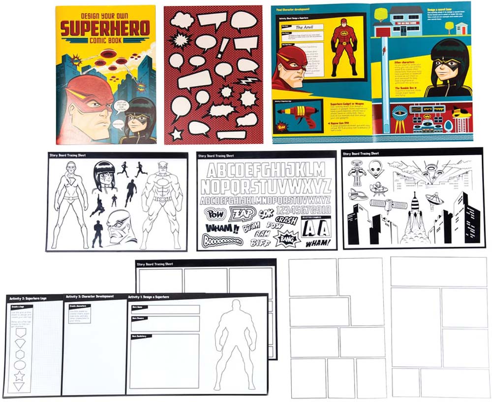 design your own superhero comic book
