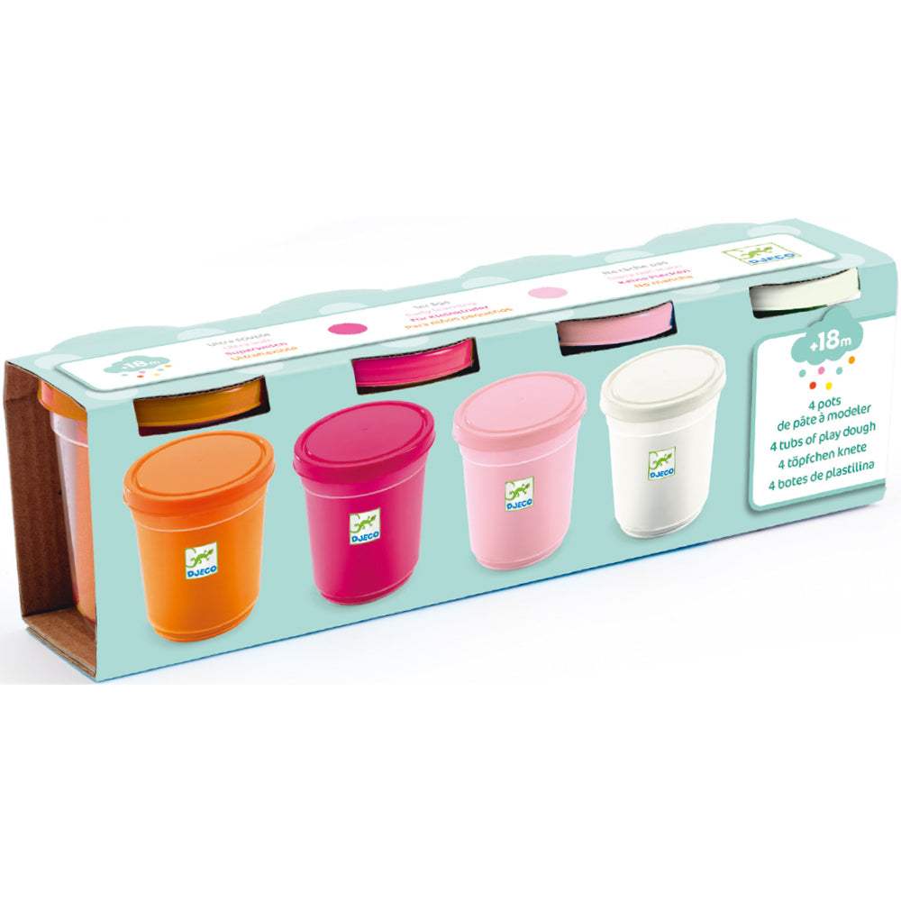 Djeco 4 tubs of modelling dough Sweet DJ09026