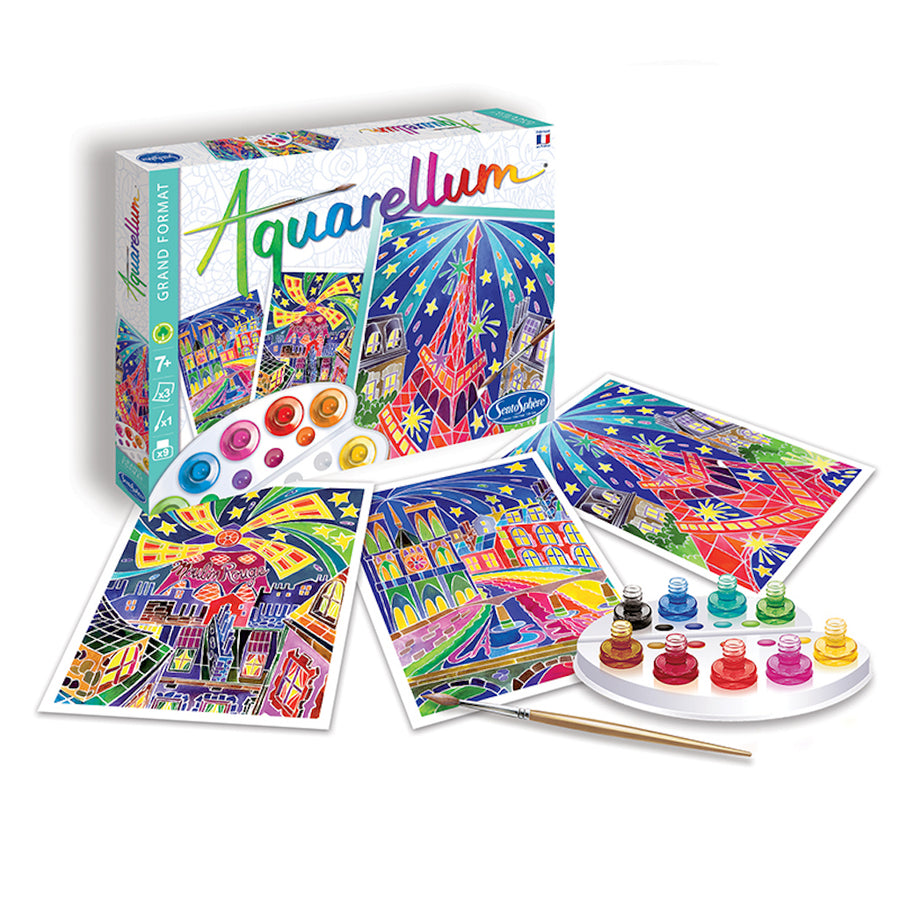 Aquarellum Paris by Night - Painting Kits for Kids