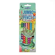 EeBoo 6 Jumbo Double Sided Pencils - Otters